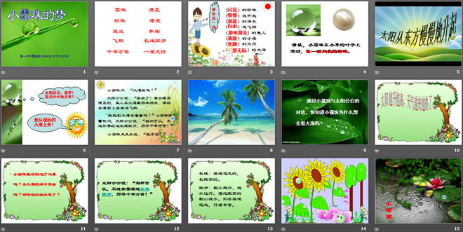 《小露珠的梦》PPT课件