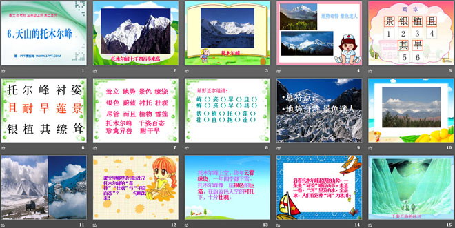 《天山的托木尔峰》PPT课件2