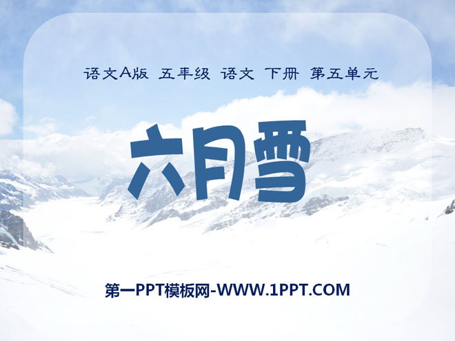 《六月雪》PPT课件