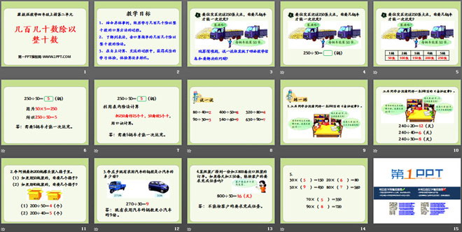 《几百几十数除以整十数》三位数除以两位数PPT课件
