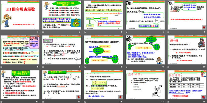《用字母表示数》PPT课件5