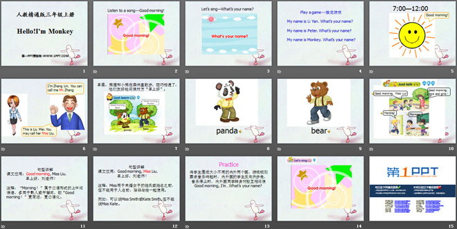 《Hello!I\m Monkey》PPT课件3