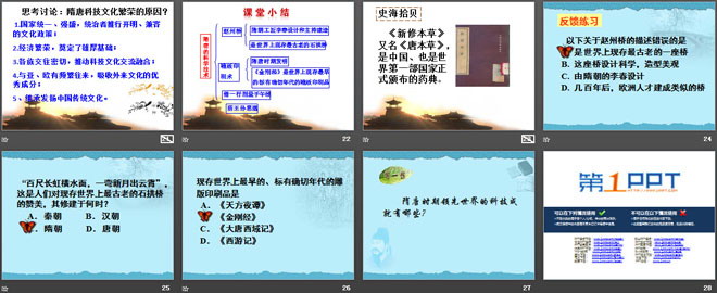 《隋唐的科学艺术》繁荣与开放的社会—隋唐PPT课件
