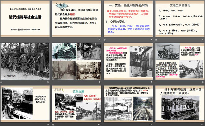 《近代经济与社会生活》近代经济、社会生活与文化PPT课件3
