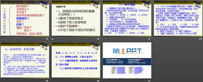 《美国内战》资产阶级统治的巩固与扩大PPT课件