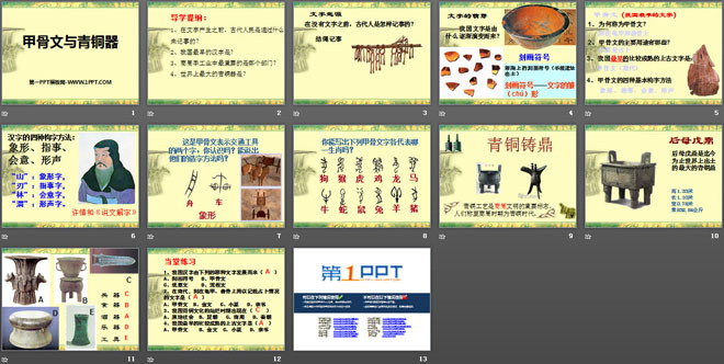 《甲骨文与青铜器》夏商周时期PPT课件3