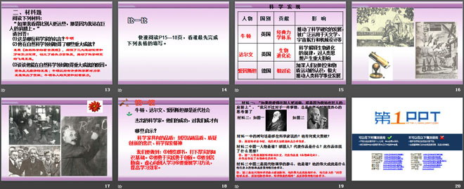 《科学的长足进步》近代科学与思想文化PPT课件