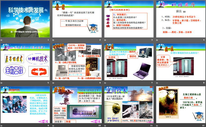 《科学技术大发展》20世纪的科学、文化与社会生活PPT课件