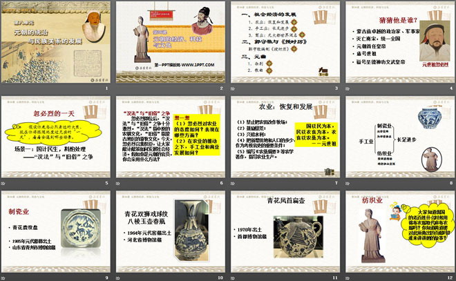 《元朝的经济、科技与文化》元朝的统治与民族关系的发展PPT课件3
