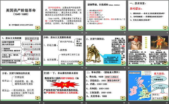 《英国资产阶级革命》欧美主要国家的社会巨变PPT课件7