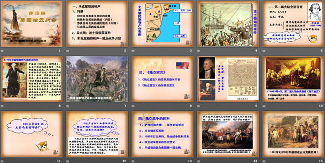 《美国独立战争》欧美主要国家的社会巨变PPT课件7