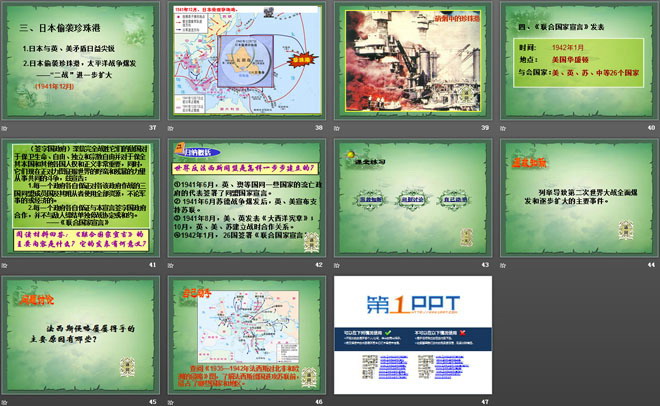《大战的爆发与扩大》第二次世界大战PPT课件