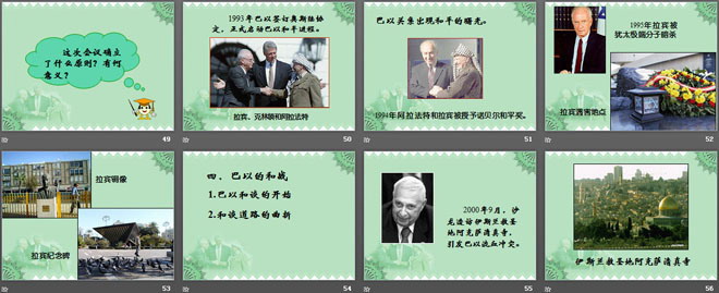《中东地区的矛盾和冲突》亚非拉国家的独立和振兴PPT课件
