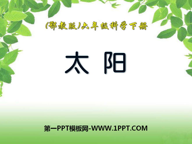 《太阳》PPT课件16