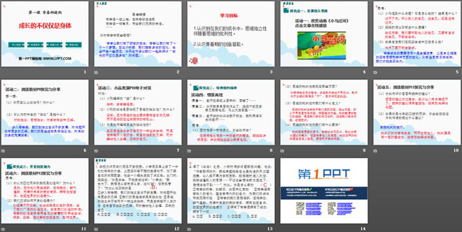 《成长的不仅仅是身体》PPT
