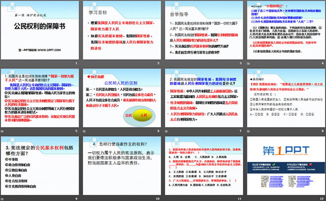 《公民权利的保障书》PPT