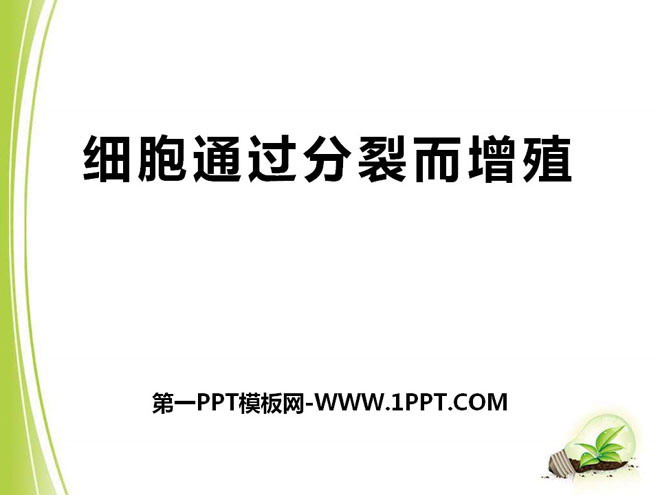 《细胞通过分裂而增殖》PPT
