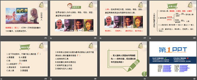 《人类的起源和进化》PPT下载