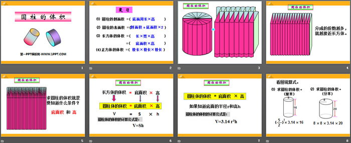 《圆柱的体积》PPT