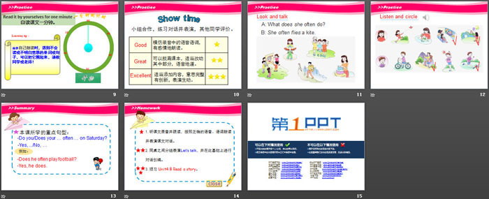 《What Do You Do on Saturday?》PPT下载