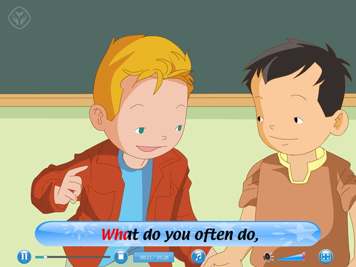 《What Do You Do on Saturday?》Flash动画课件