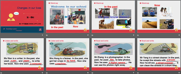 《Changes in our lives》PPT