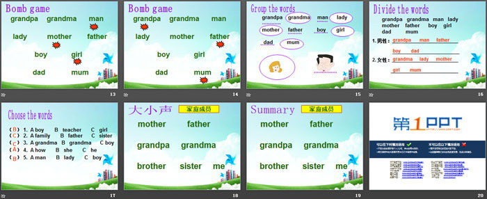 《A picture of my family》PPT