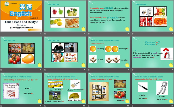《Food and lifestylee》GrammarPPT