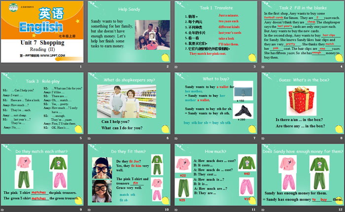 《Shopping》ReadingPPT课件