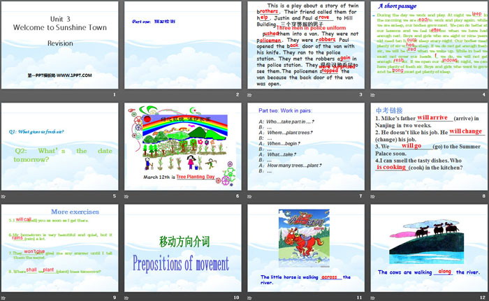 《Welcome to Sunshine Town》RevisionPPT