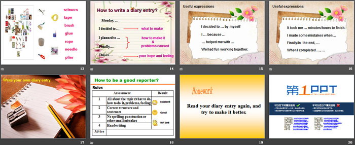 《Do it yourself》study skills&taskPPT课件