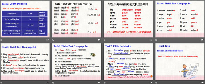 《Past and Present》GrammarPPT
