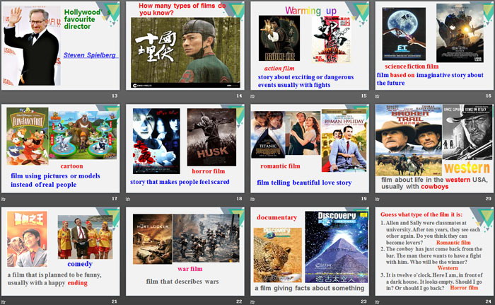 《Films》Welcome to the UnitPPT课件