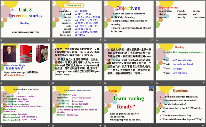 《Detective stories》ReadingPPT