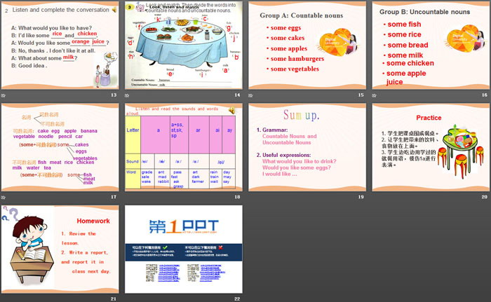《What would you like to drink?》SectionA PPT