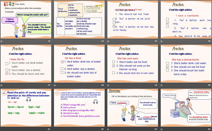 《You should see a dentist》SectionB PPT