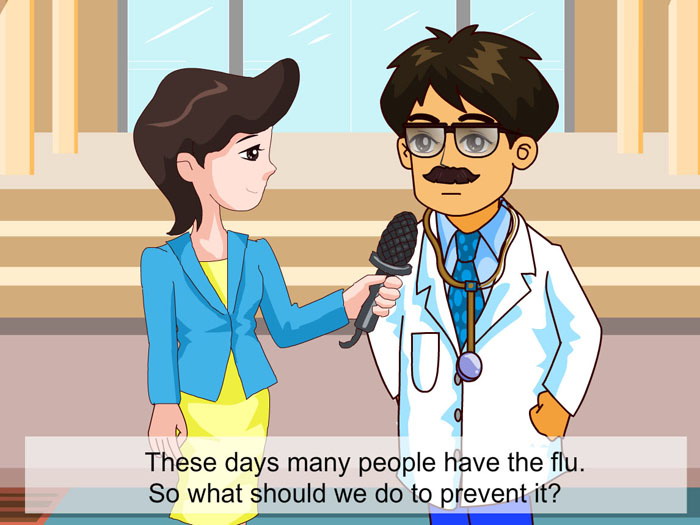 《Must we exercise to prevent the flu?》SectionA Flash动画课件