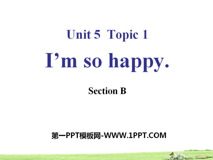 《I\m so happy》SectionB PPT