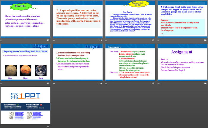 《I\m excited about the things that will be discovered in the future》SectionD PPT