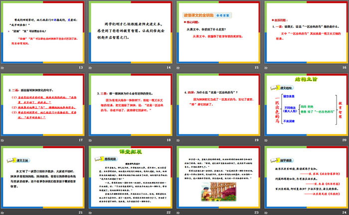 《一匹出色的马》PPT课件(第二课时)
