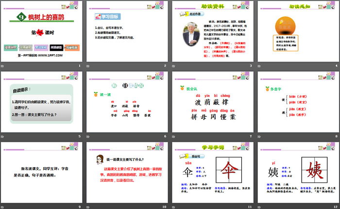 《枫树上的喜鹊》PPT课件(第一课时)