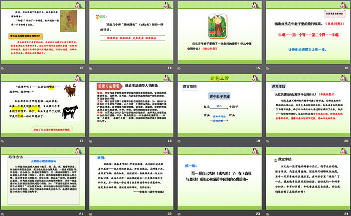《在牛肚子里旅行》PPT(第二课时)