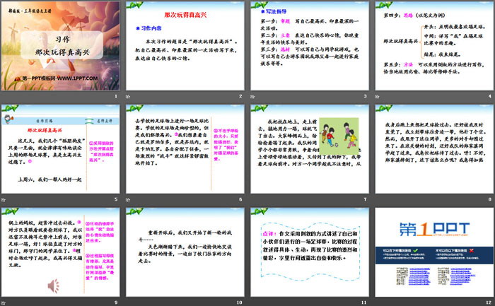 《习作：那次玩得真高兴》PPT课件