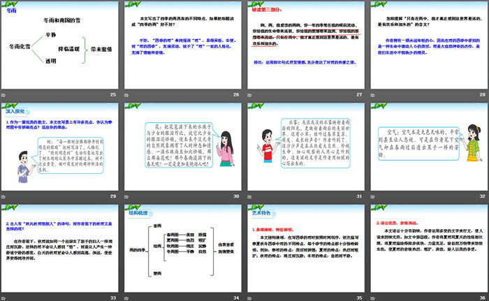 《雨的四季》PPT
