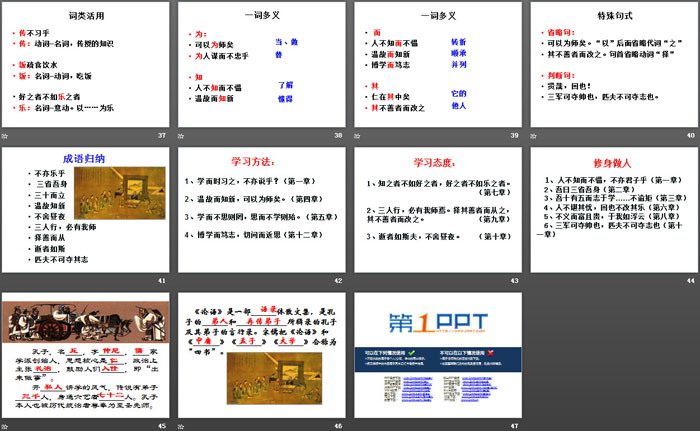 《论语十二章》PPT