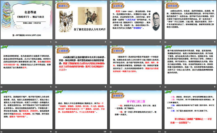 《<骆驼祥子>：圈点与批注》PPT