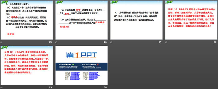 《昆虫记》PPT