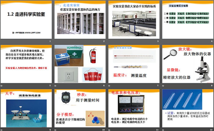 《走进科学实验室》PPT下载