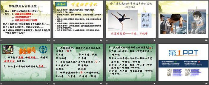 《耳和听觉》PPT