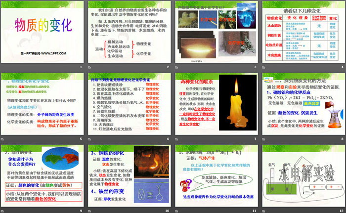 《物质的变化》PPT下载